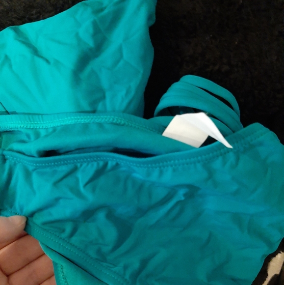 Fashion Nova Two Piece Blue Green Swimsuit size M - Picture 3 of 3